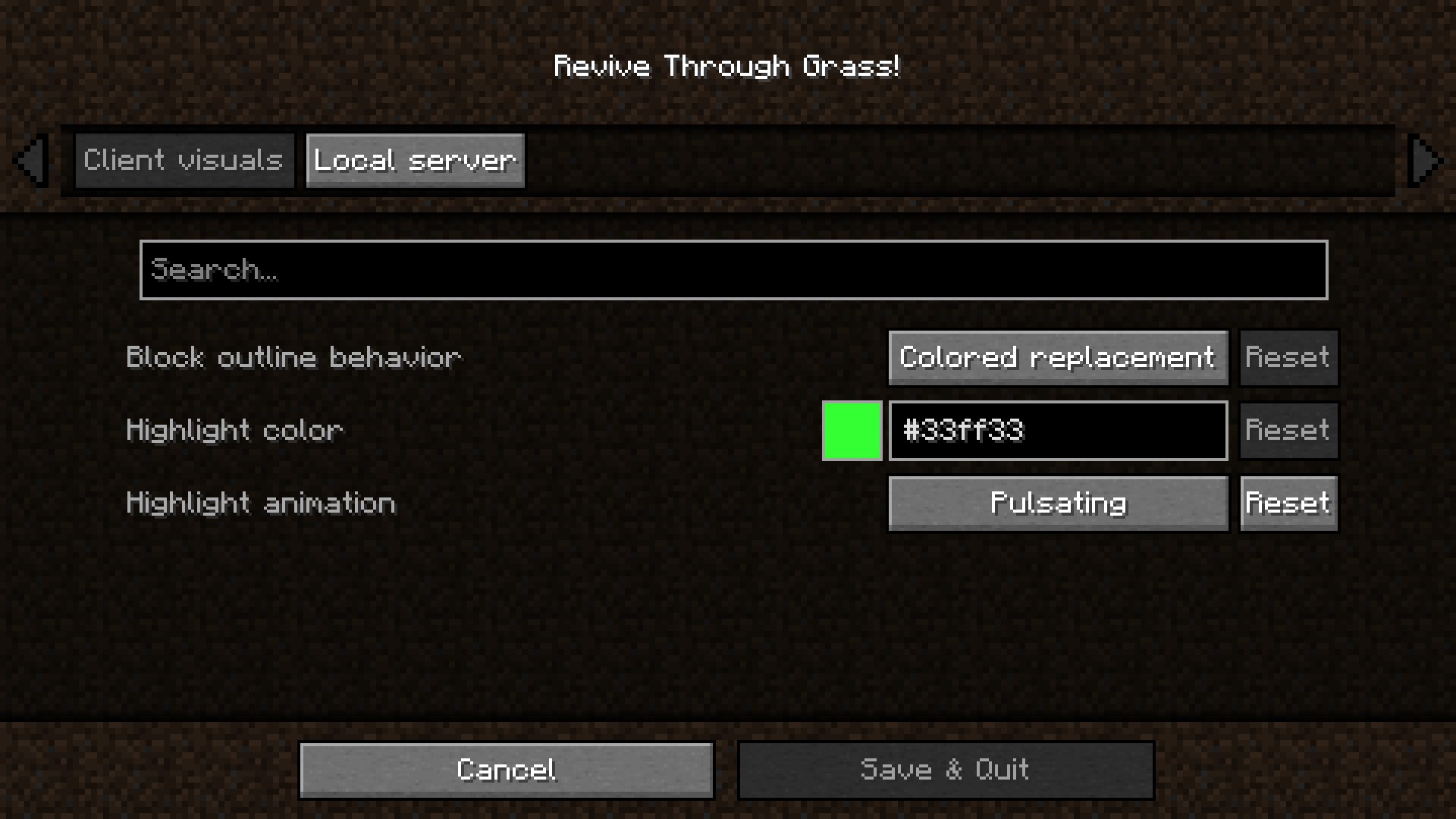 Config (client-side) UI