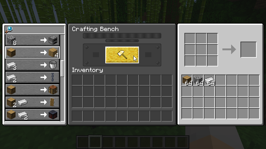 Crafting Bench Interface