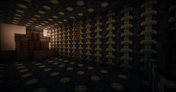 Inside First Floor of a Lush Dungeon