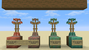 Armour oxidises as it loses durability!