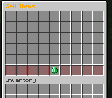 This is the sell menu!