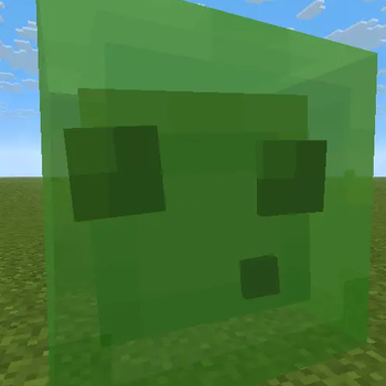 front of slime 