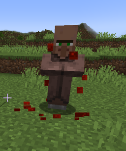 Villager Bleeding! He needs healed!