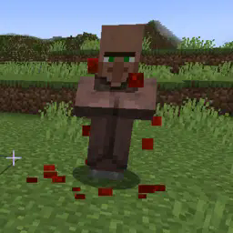 Villager Bleeding! He needs healed!