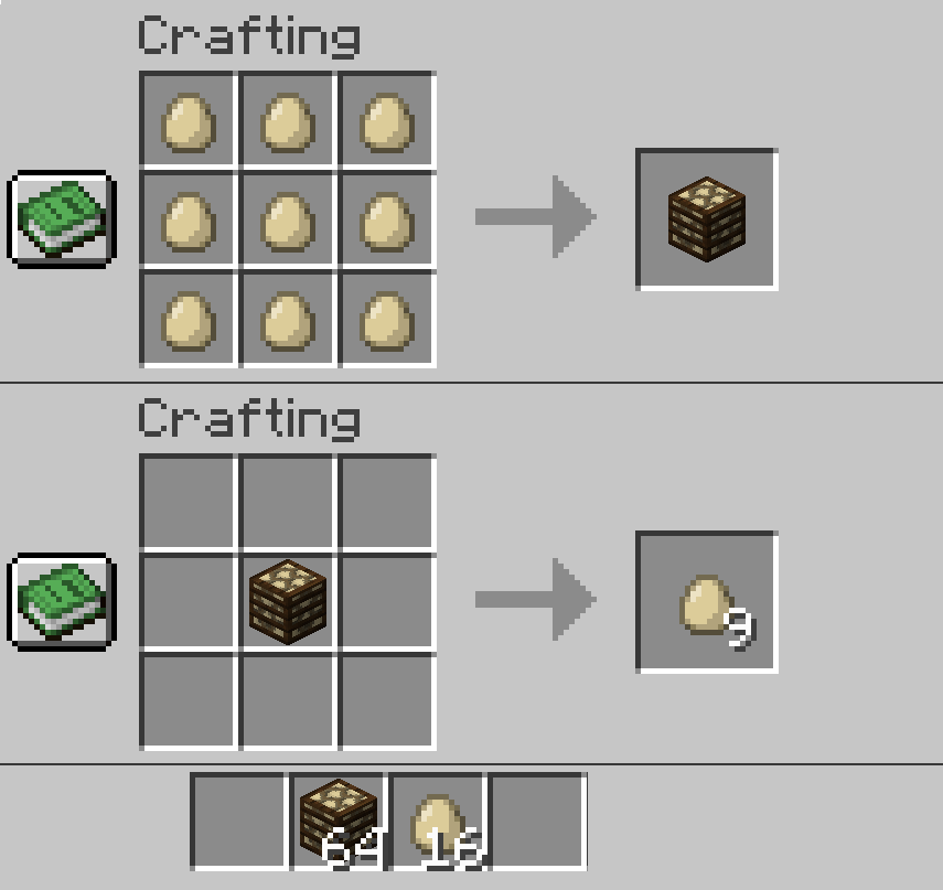 NEW Block and Recipe! Egg Crate!