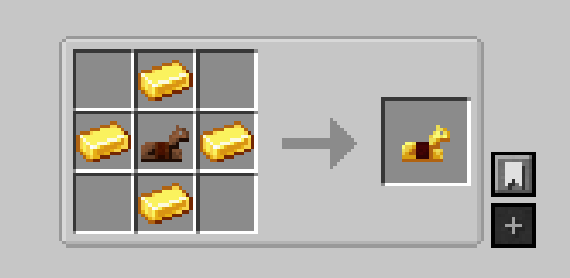 Gold Horse Armor Recipe