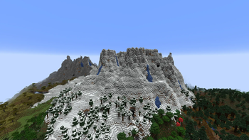 Minecraft mountain biome