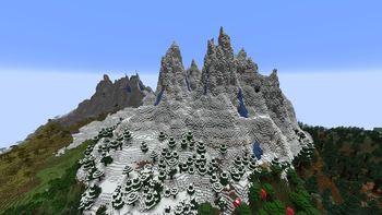 Minecraft mountain biome without 256 limit