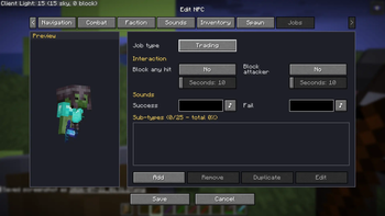 Jobs Tab