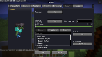 Spawn Tab