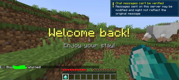 Welcome Back Message!!!