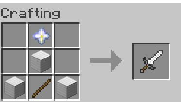 Herobrine's Sword Recipe