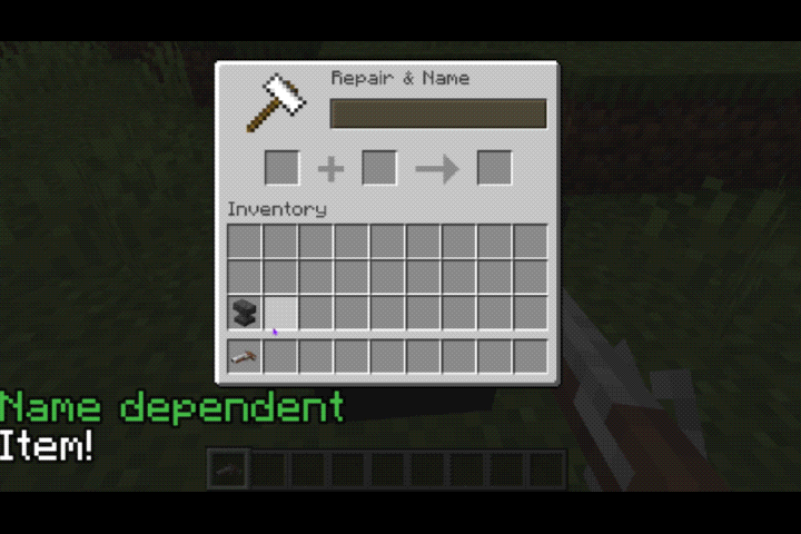 Name Dependent Item