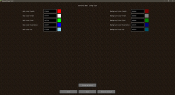 Screen config color