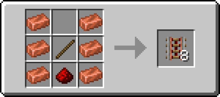 Copper Rails: New Copper Rail Recipe