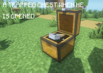 A trapped chest when he is opened