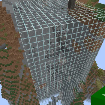 Budget X-ray TNT result showing the ore inside a mountain