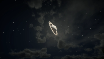 Saturn（First quarter moon）