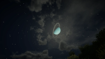 Uranus（crescent moon）