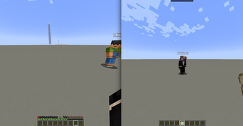 Only visible on edges of screen