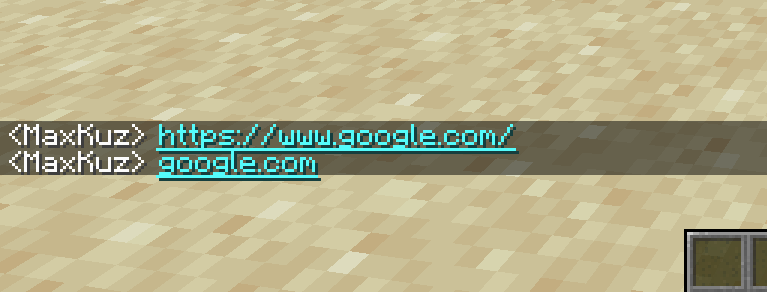 This is what the chat links look like.