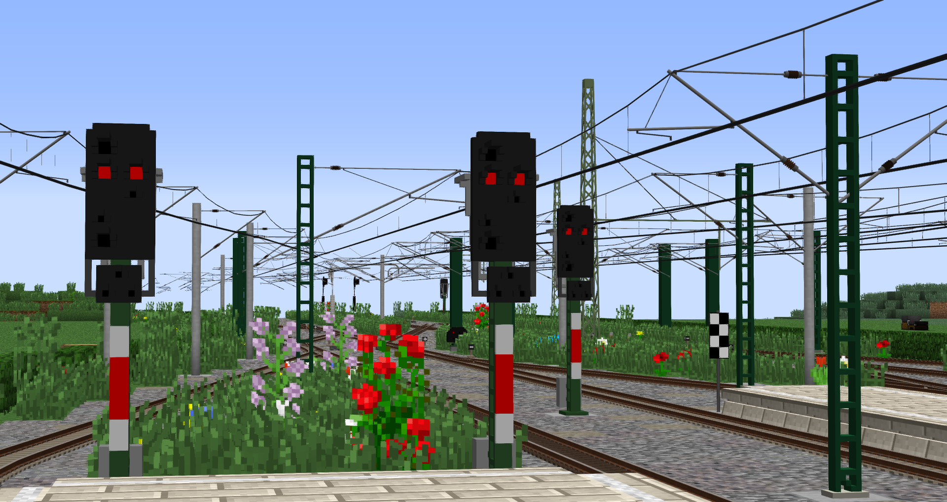 Large station with signals