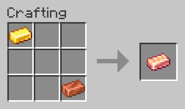 Rose Gold Ingot crafting