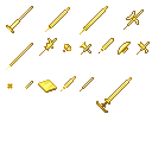 Gold forging items