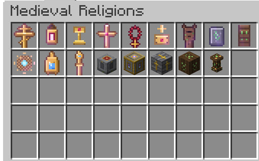 Religious Items and Blocks