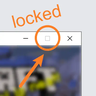 Locked Window Size