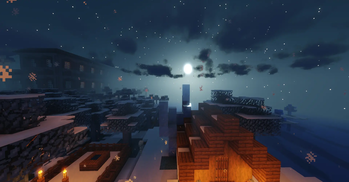 Ice lands night