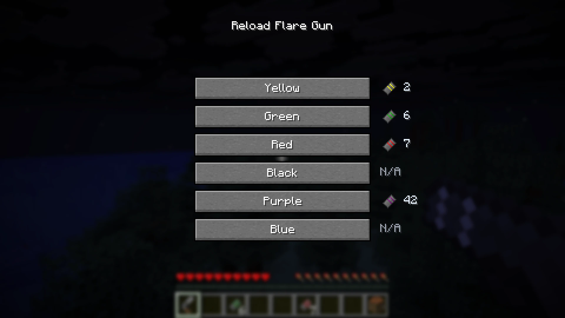 Manual Selection of Reload Color Screen