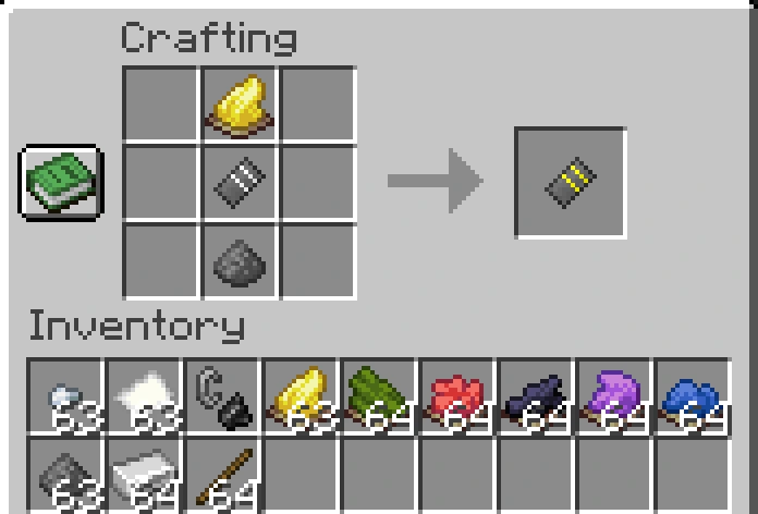 Yellow Flare Cartridge Crafting Recipie