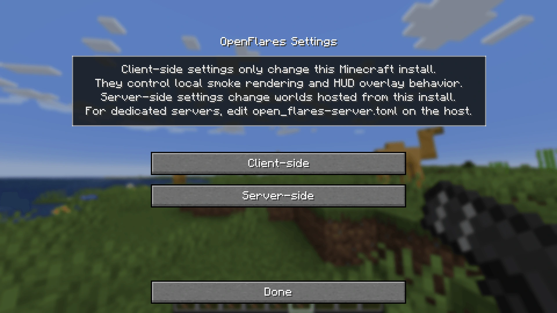 Config Menu