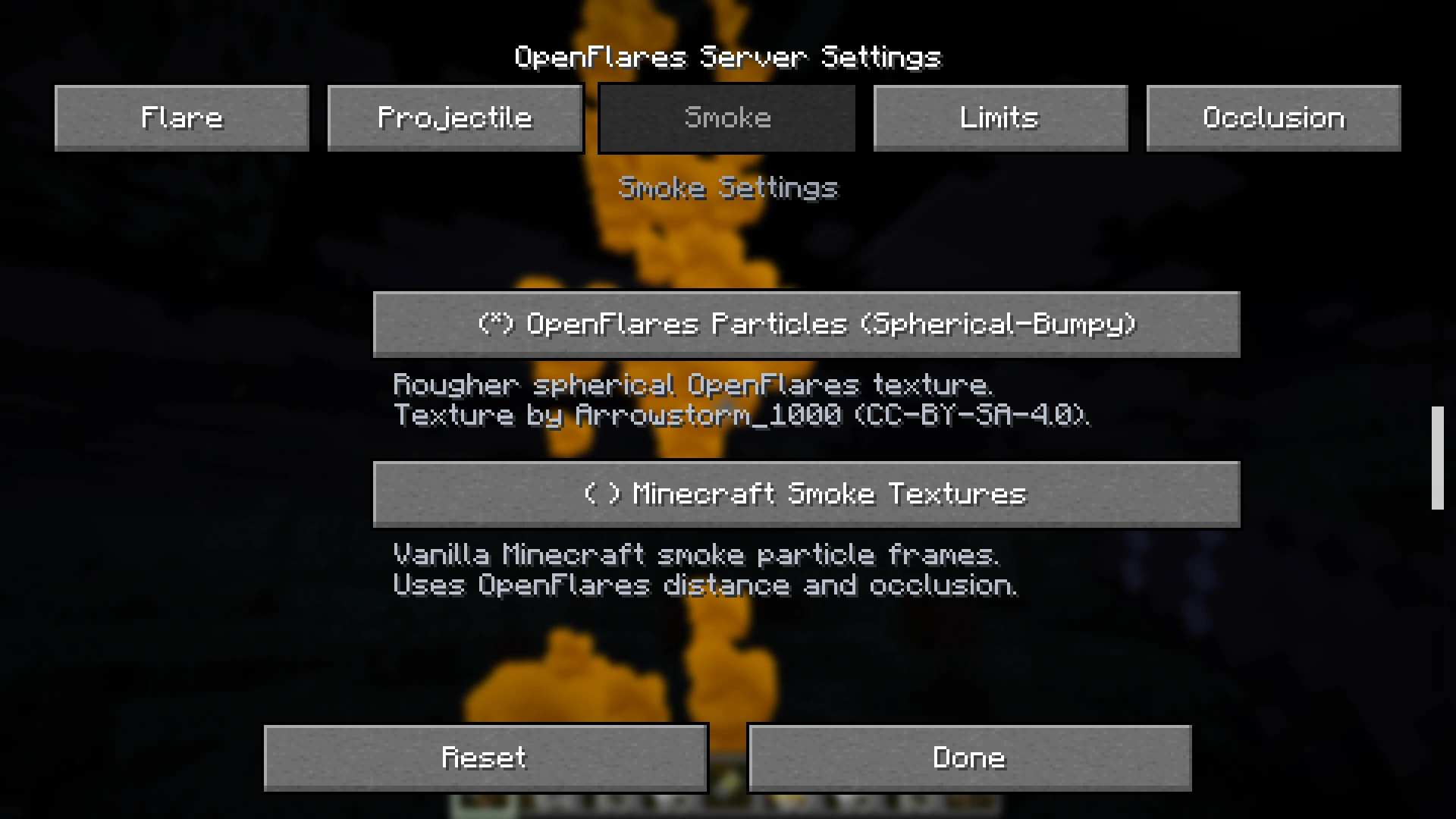 Server-Side Settings Menu