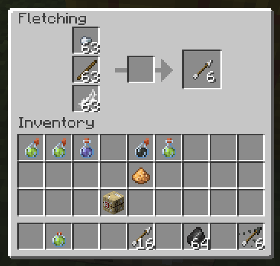 A useful fletching table