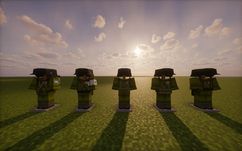 Currently includes 5 sets of uniforms.