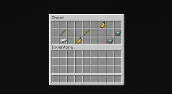Chest with a banana