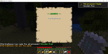 Game Winners Screen