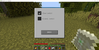 Bingo Card Options Screen