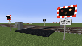 Half Barrier Level Crossing Down