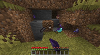 Minecraft But DIRT DROPS OP ITEMS! — screenshot 1
