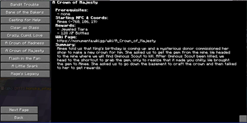 Quest page