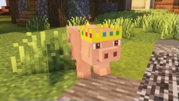 pig renamed to "Technoblade"