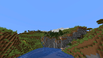 Worldgen preview, mountain slopes