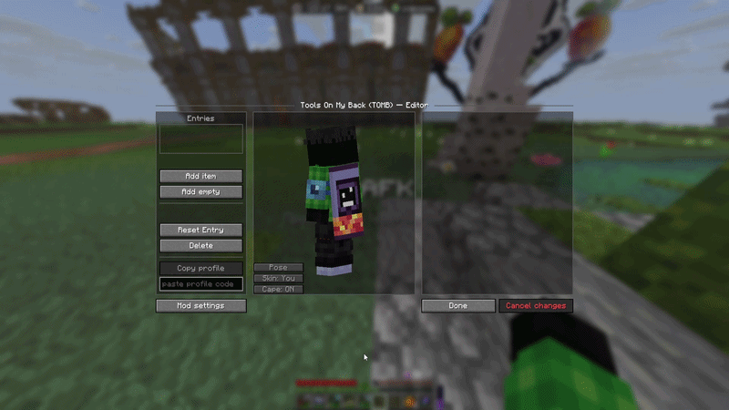 In-game editor