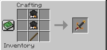 The handmade method of a penguin sword