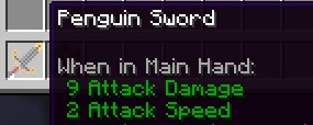 Features of the sword