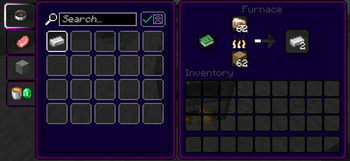 furnace + recipe book