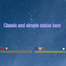 Classic and simple status bars